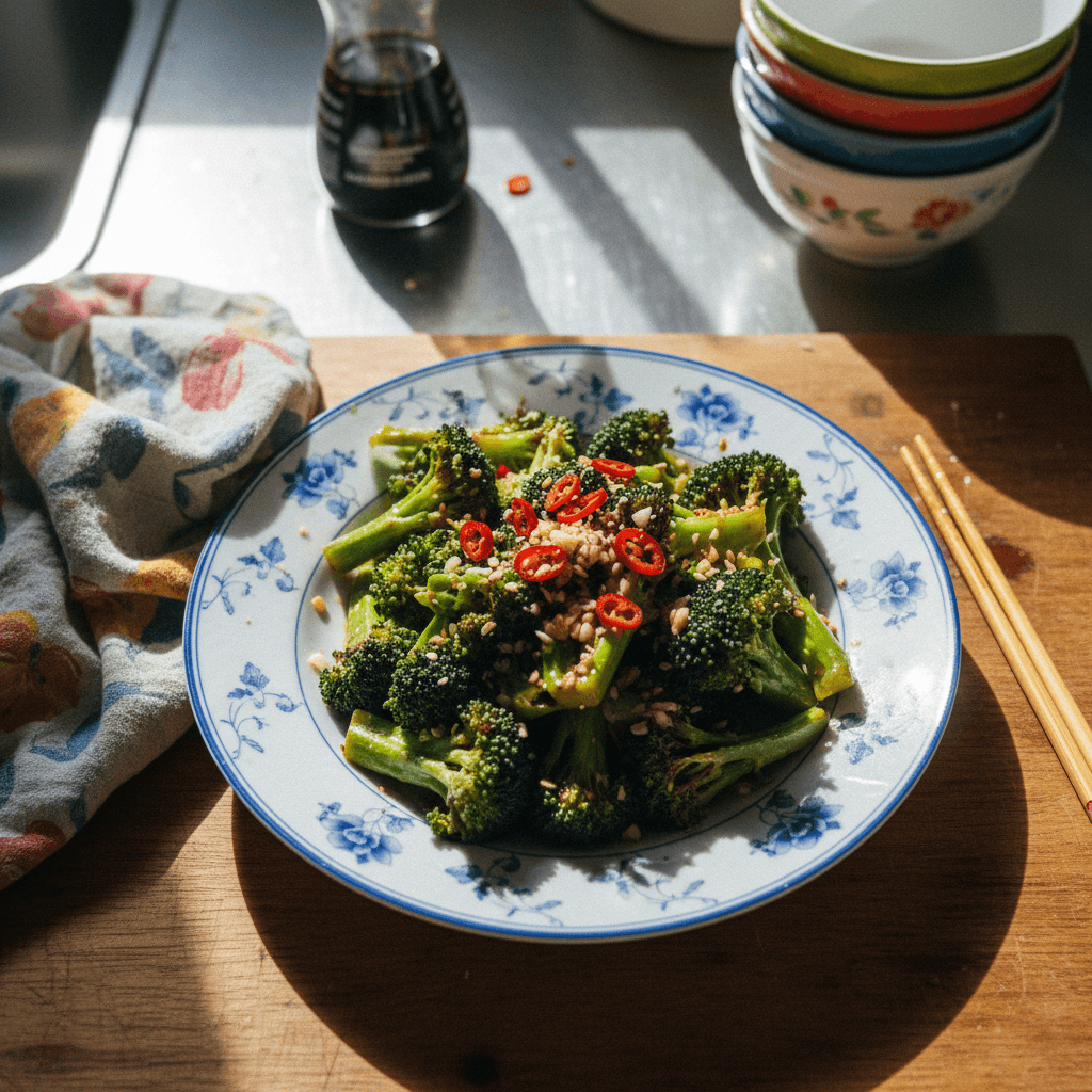 Trending Chinese Stir-Fried Broccoli