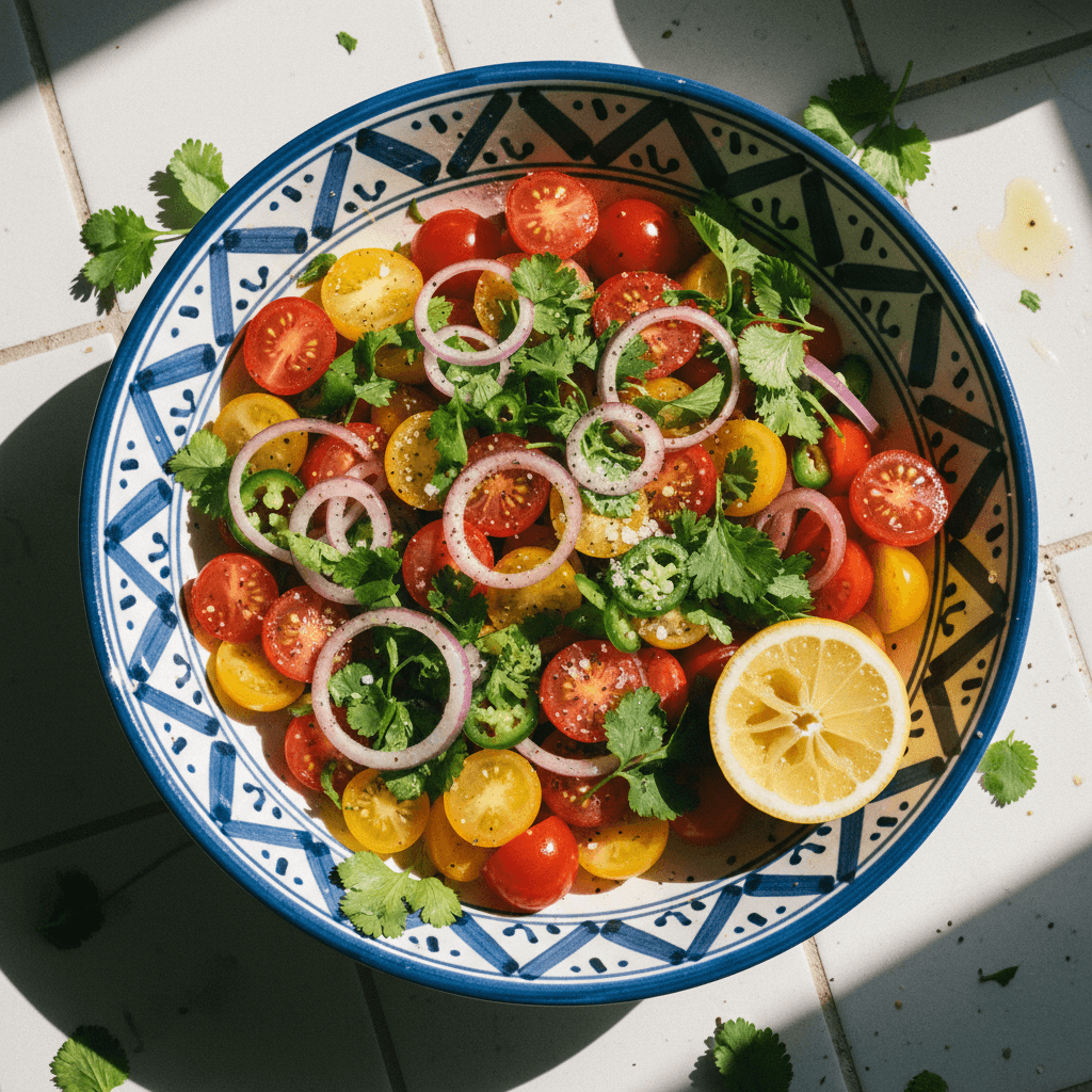 My Moroccan Mom's Tomato Salad