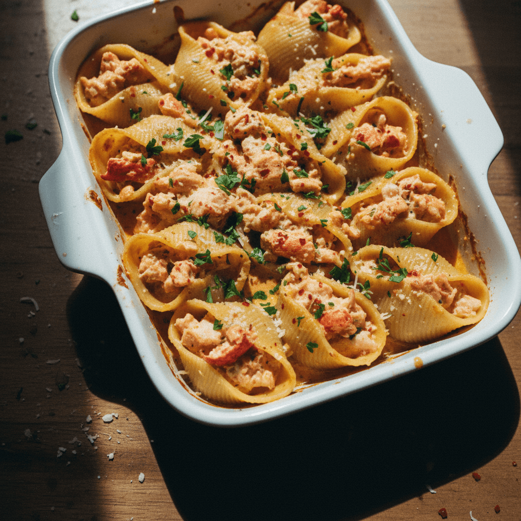 Creamy Lobster Stuffed Shells