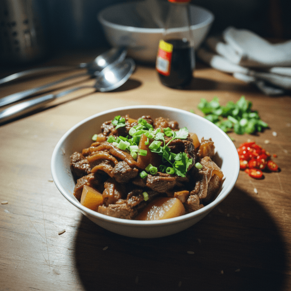 Cantonese Braised Beef Tendon (Dim Sum Style)