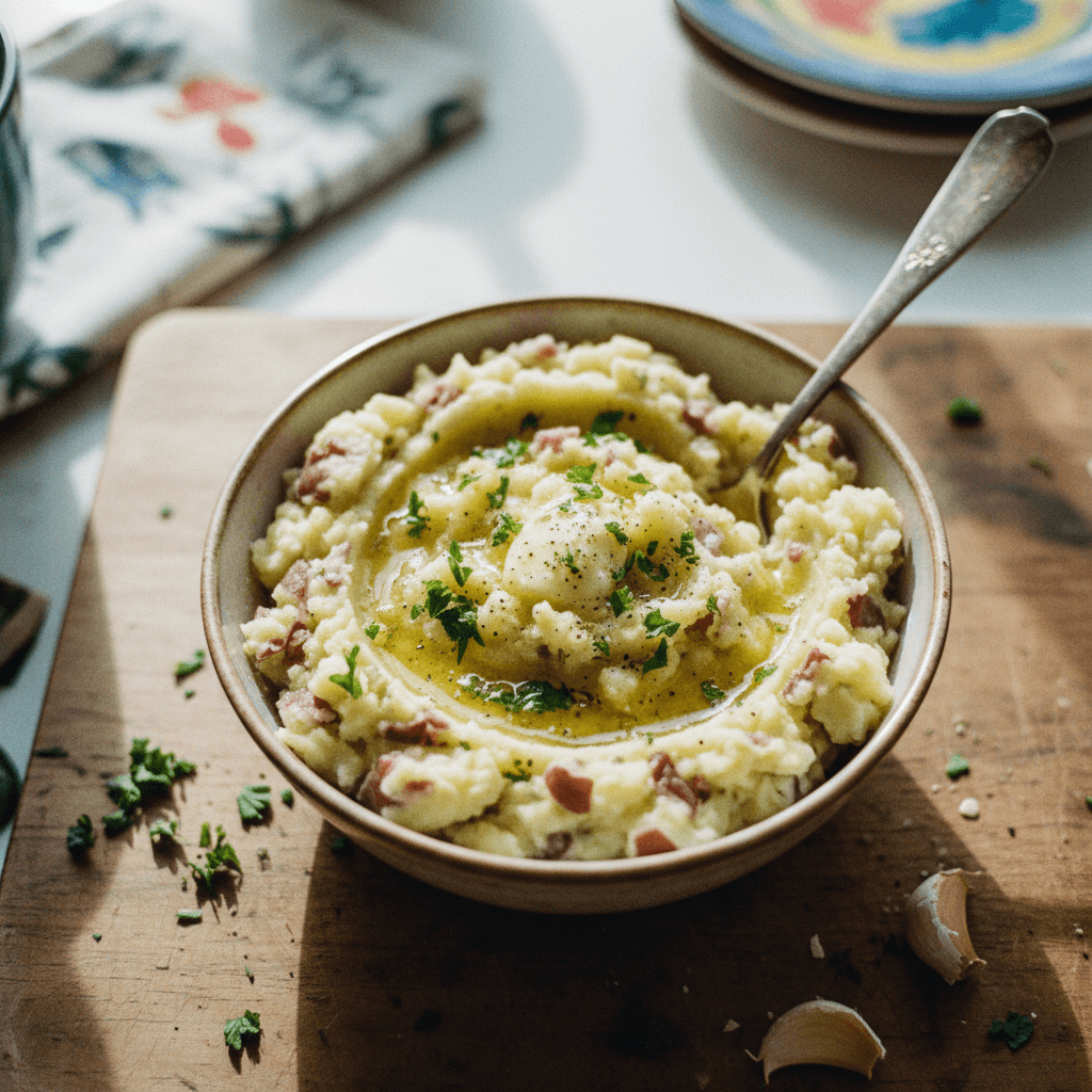 Red Skin Garlic Mashed Potatoes