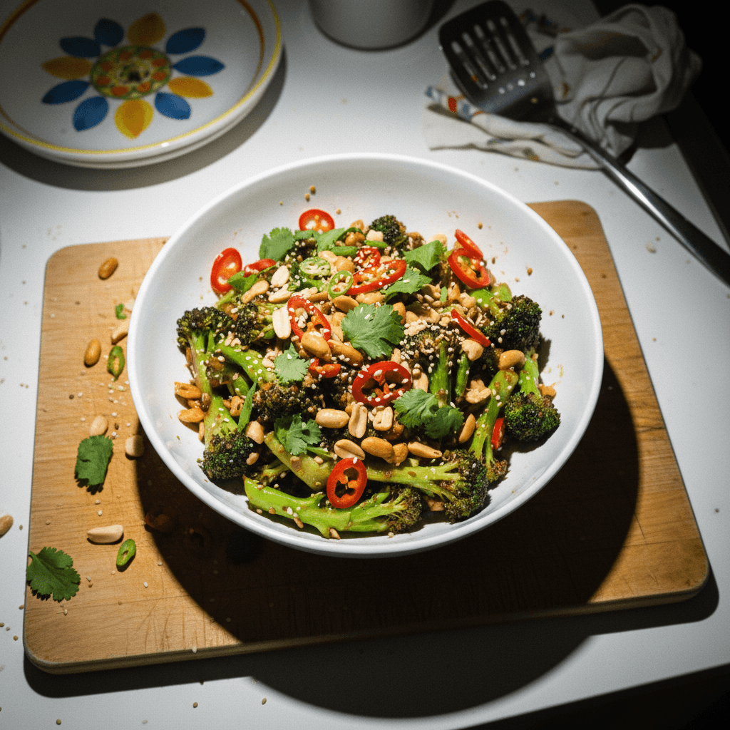 Broccoli and Peanut Stir-Fry