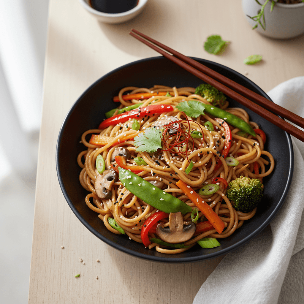 Quick Vegetable Noodle Stir-Fry