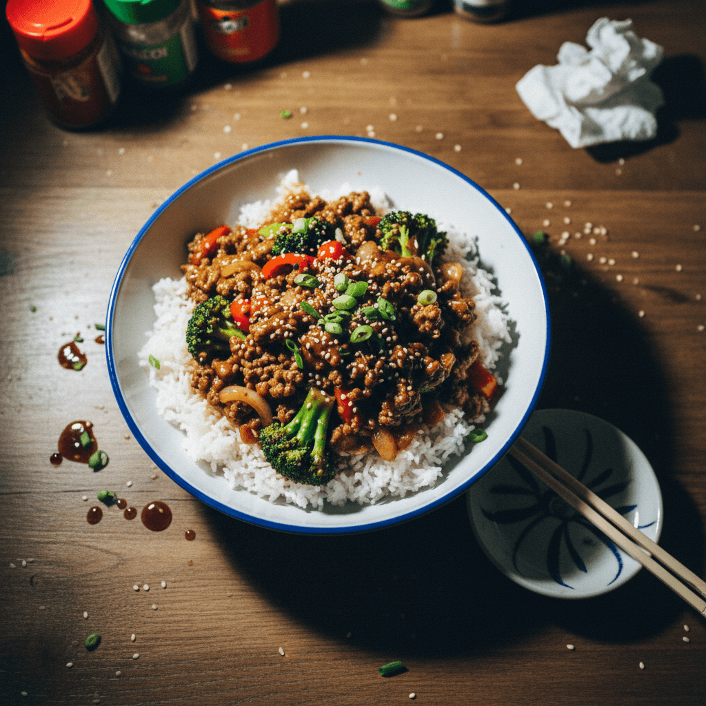Ground Beef and Broccoli