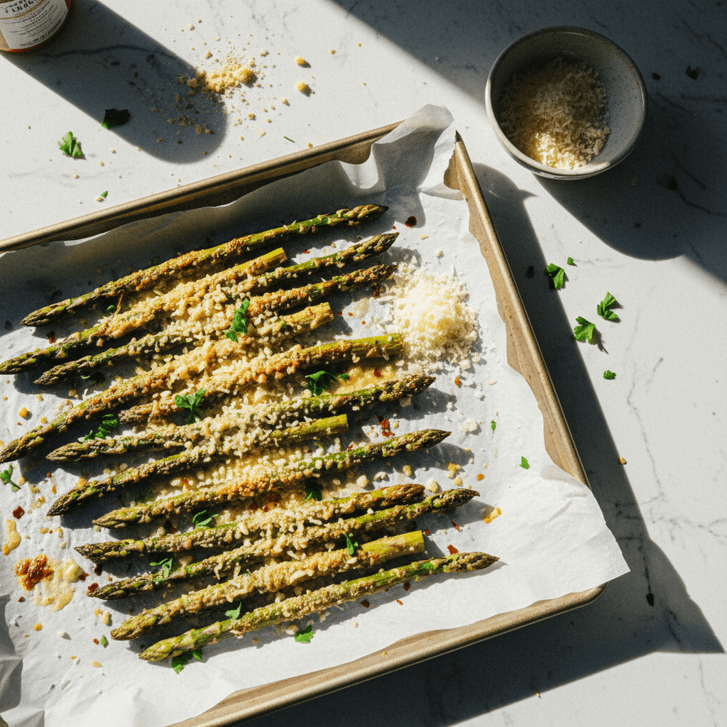Garlic Parmesan Roasted Asparagus
