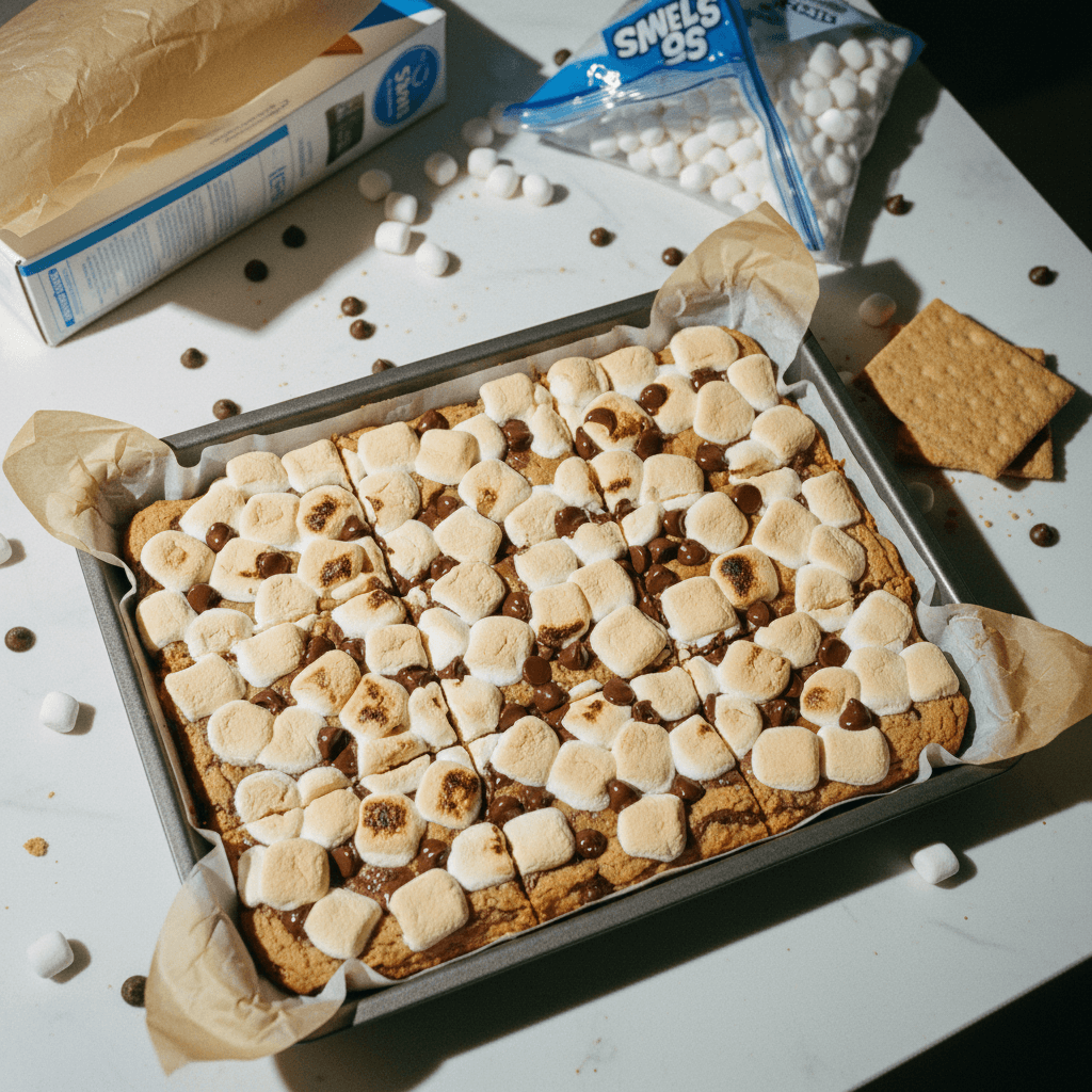 S'mores Cookie Bars