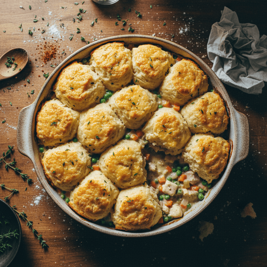 Cheddar Bay Chicken Pot Pie