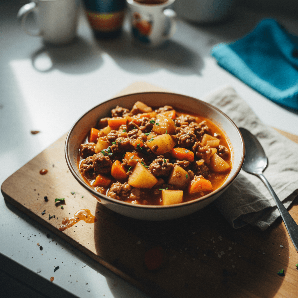 Grandpa's Slow Cooker Beef and Vegetable Stew