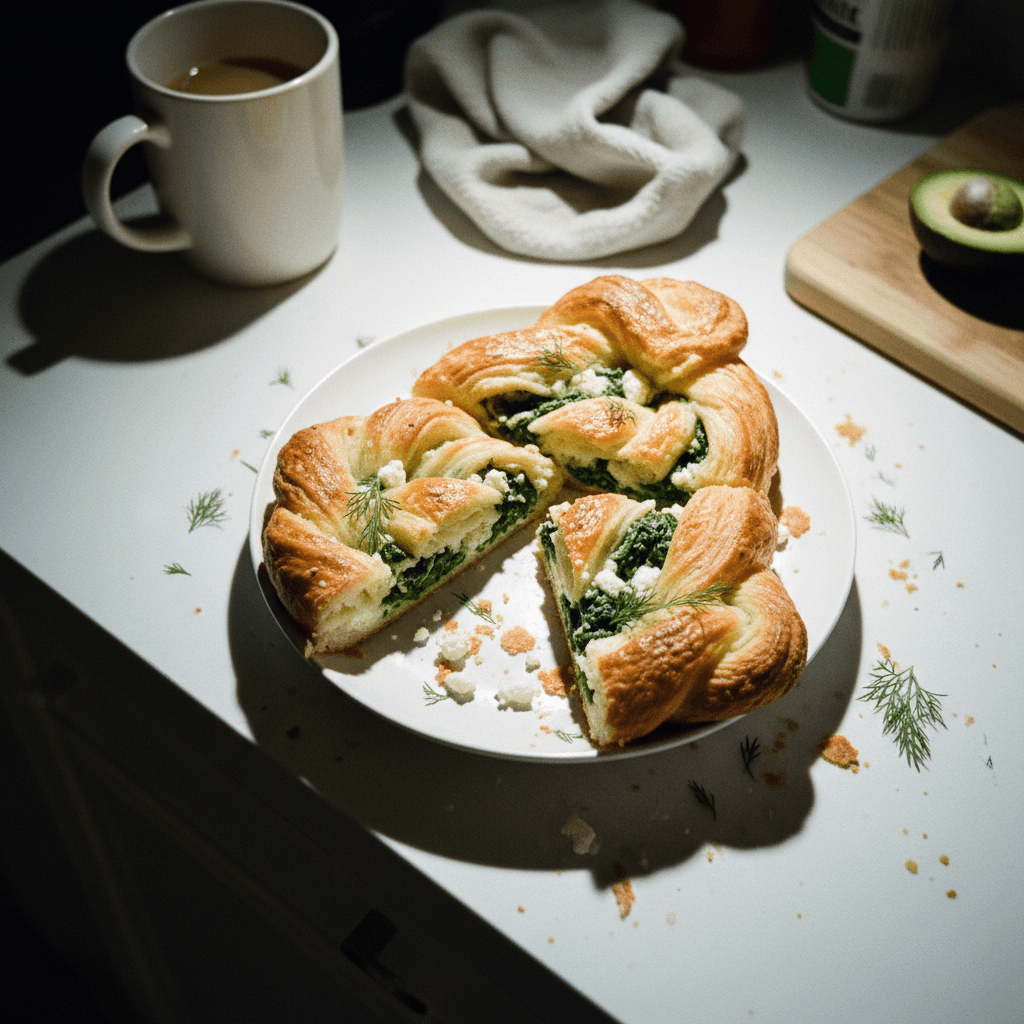 TJ's Feta & Spinach Breakfast Braid