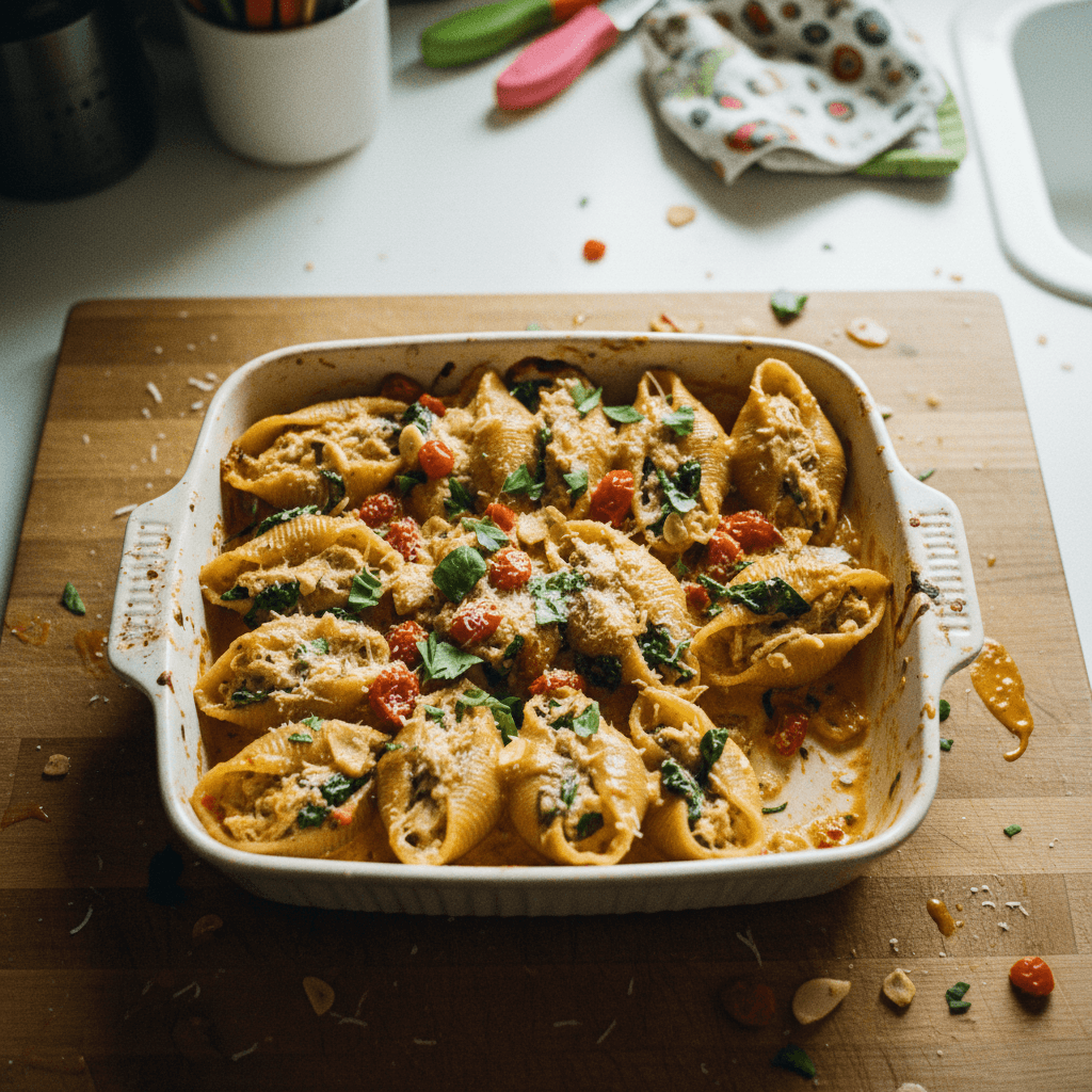 Marry Me Chicken Stuffed Shell Pasta