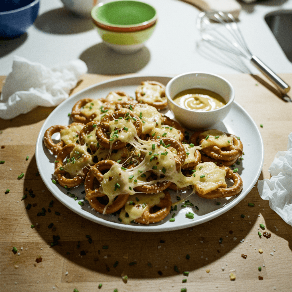 Gouda and Pretzel Bites