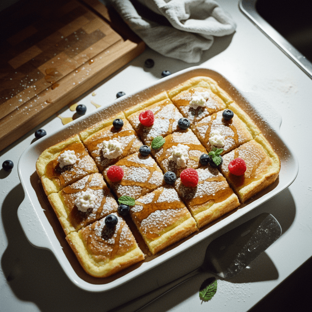 Cottage Cheese Pancake Bars