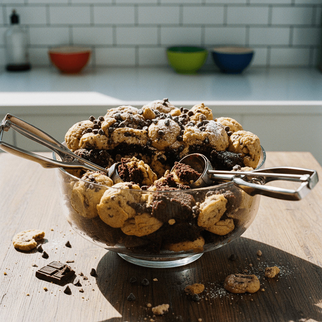 Brownie Cookie Scoop Cake