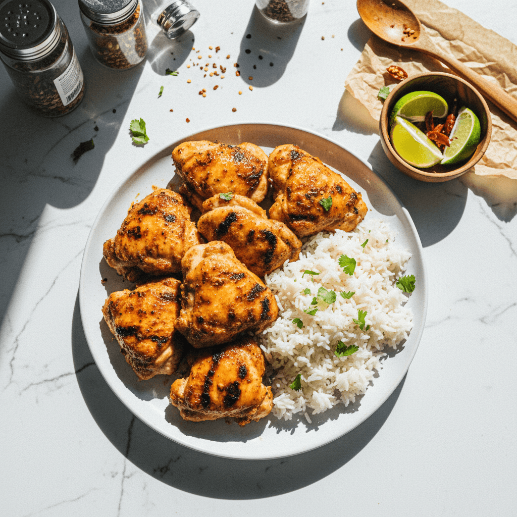 Honey Smokey Grilled Air Fryer Chicken