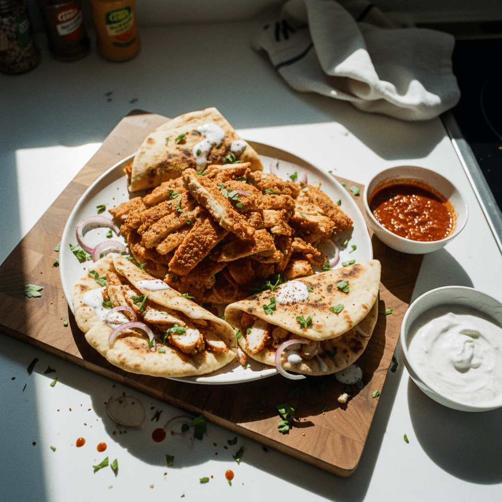 Crispy Chicken Shawarma