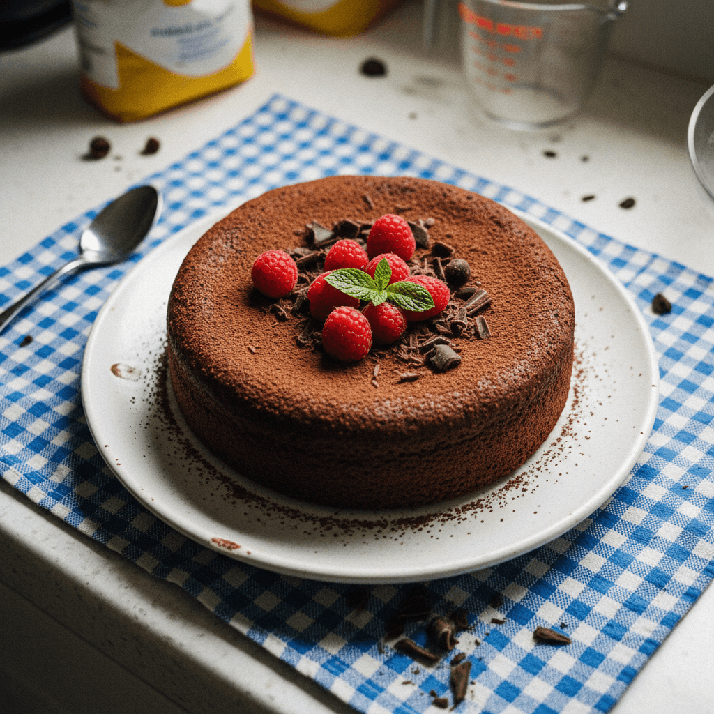 No-Oven Steamed Chocolate Cake (Çikolata Kek)