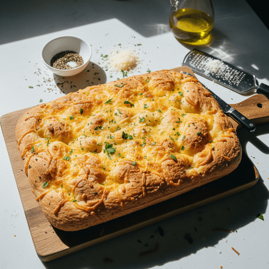 Same-Day Herb and Cheese Focaccia