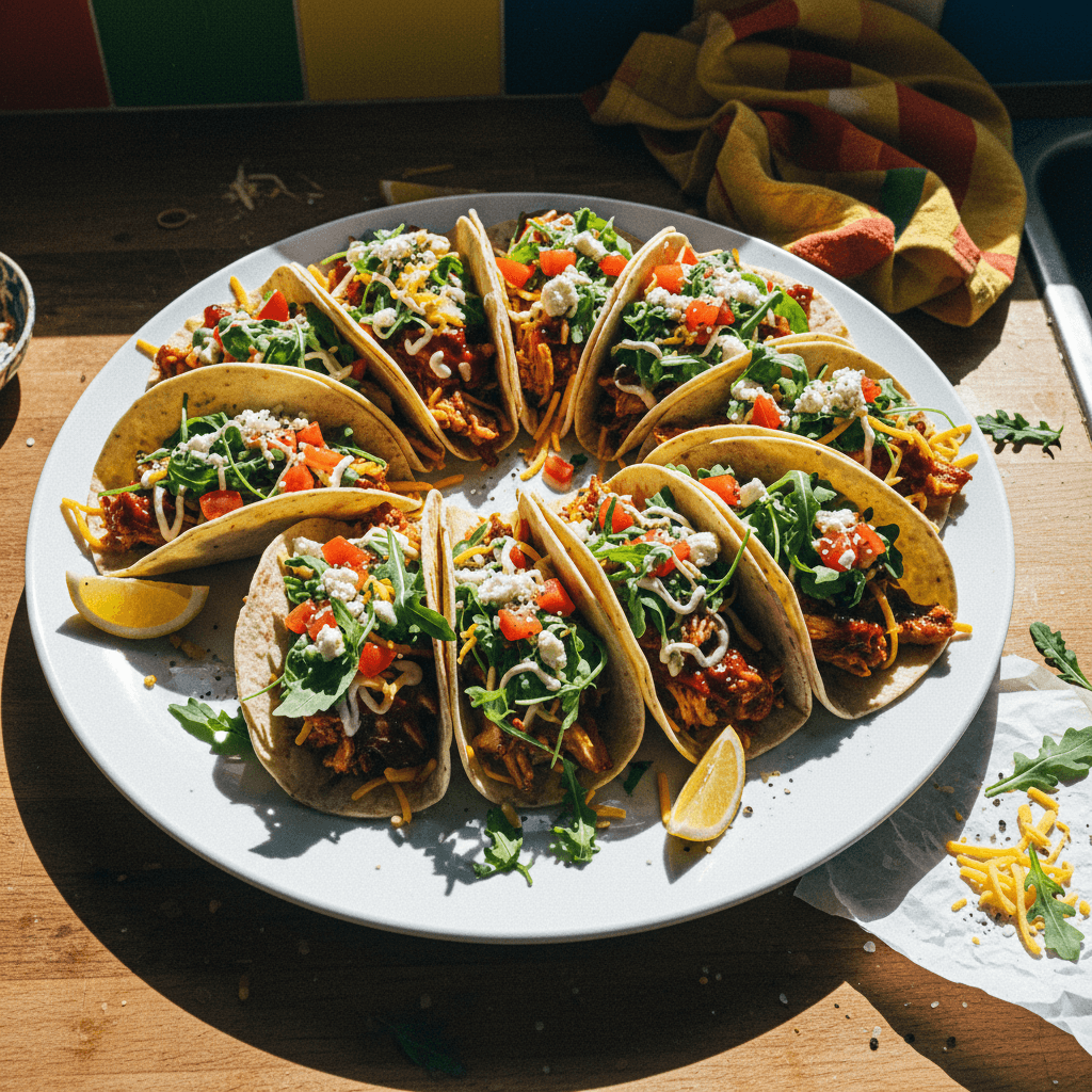 10 Minute Honey BBQ Chicken Tacos