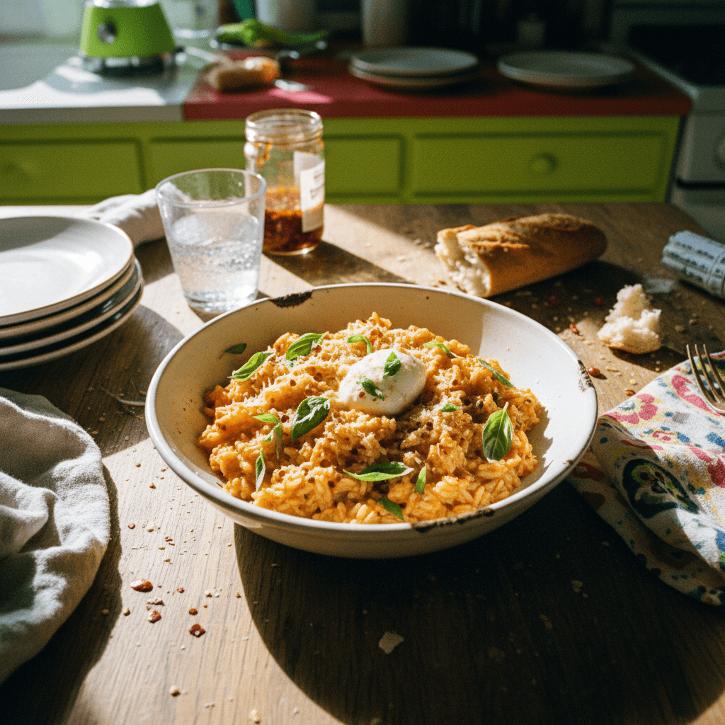 Spicy Tomato Cream Rice