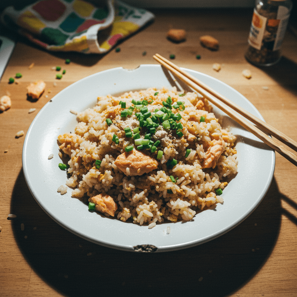 Salmon Fried Rice (鮭魚炒飯)