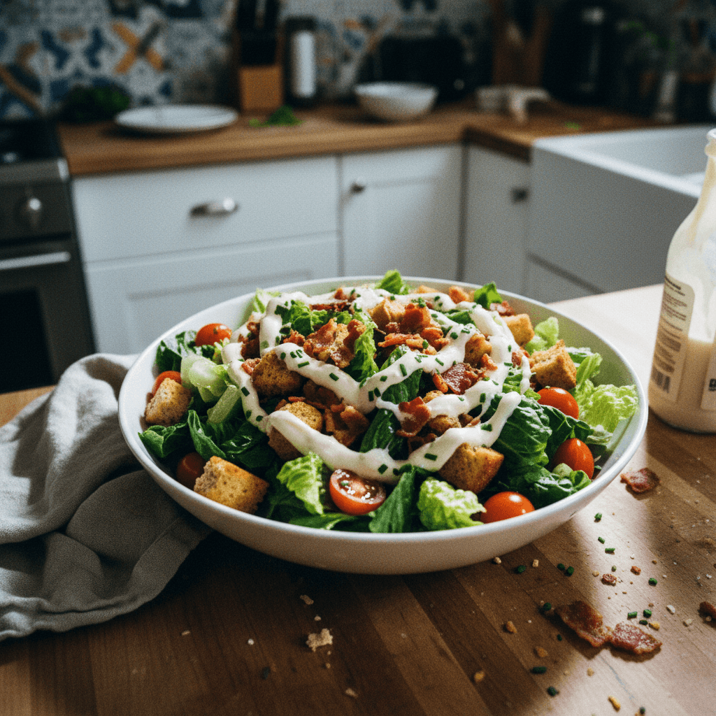 BLT Salad with Creamy Dressing
