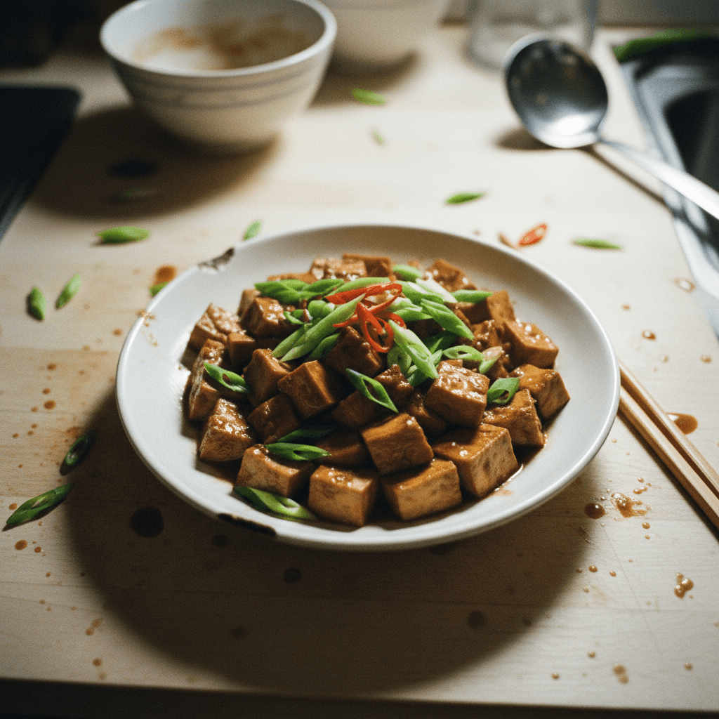 Scallion Braised Tofu