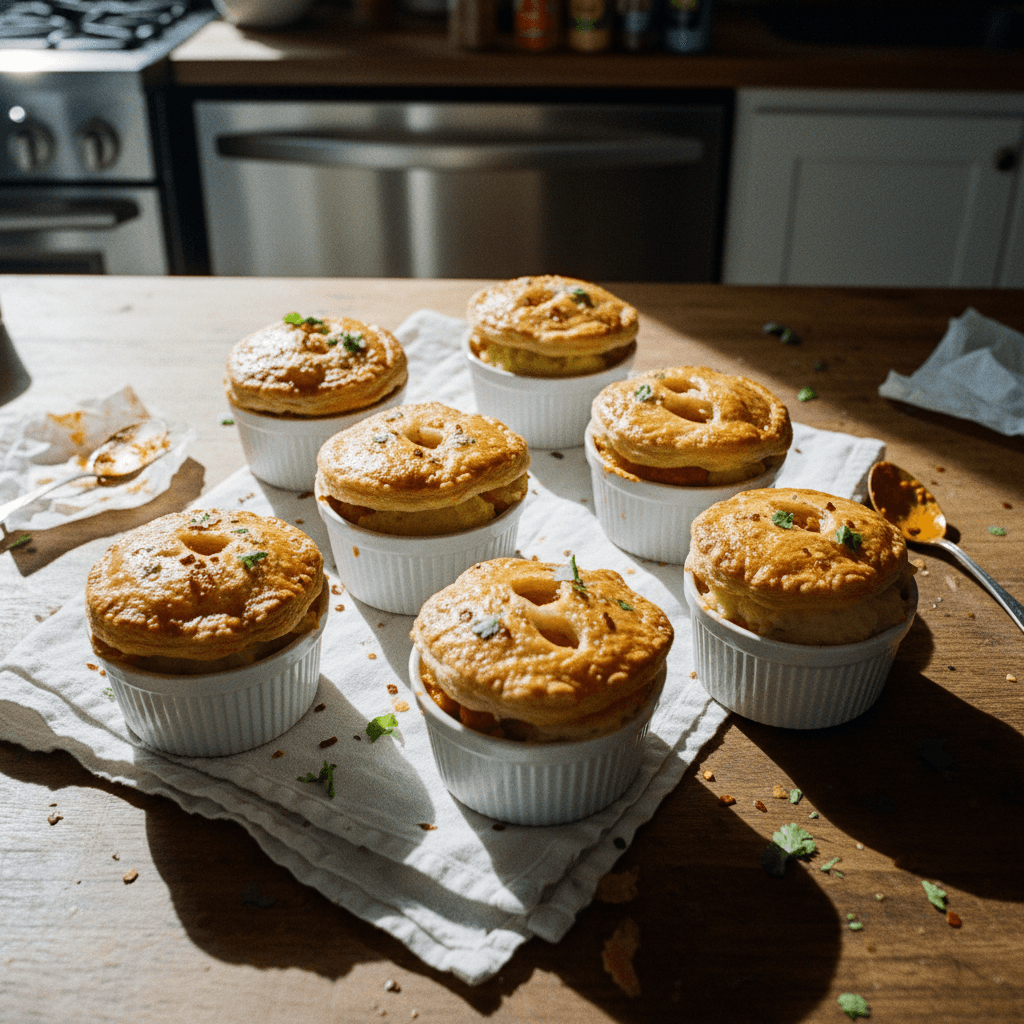Mini Butter Chicken Pot Pies