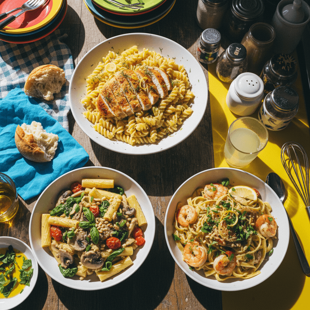 Creamy Lemon Pasta with Variations