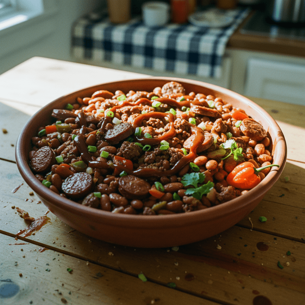 Jerk Barbecue Baked Beans