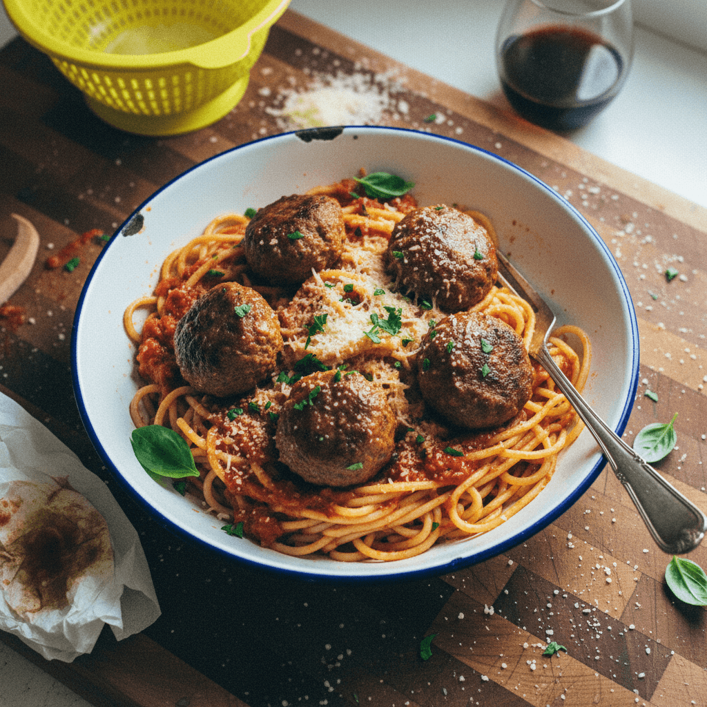 TJ's Classic Spaghetti & Meatballs
