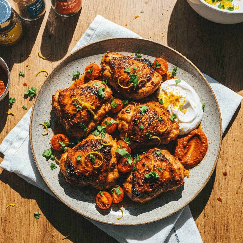 Weeknight Harissa Chicken Thighs