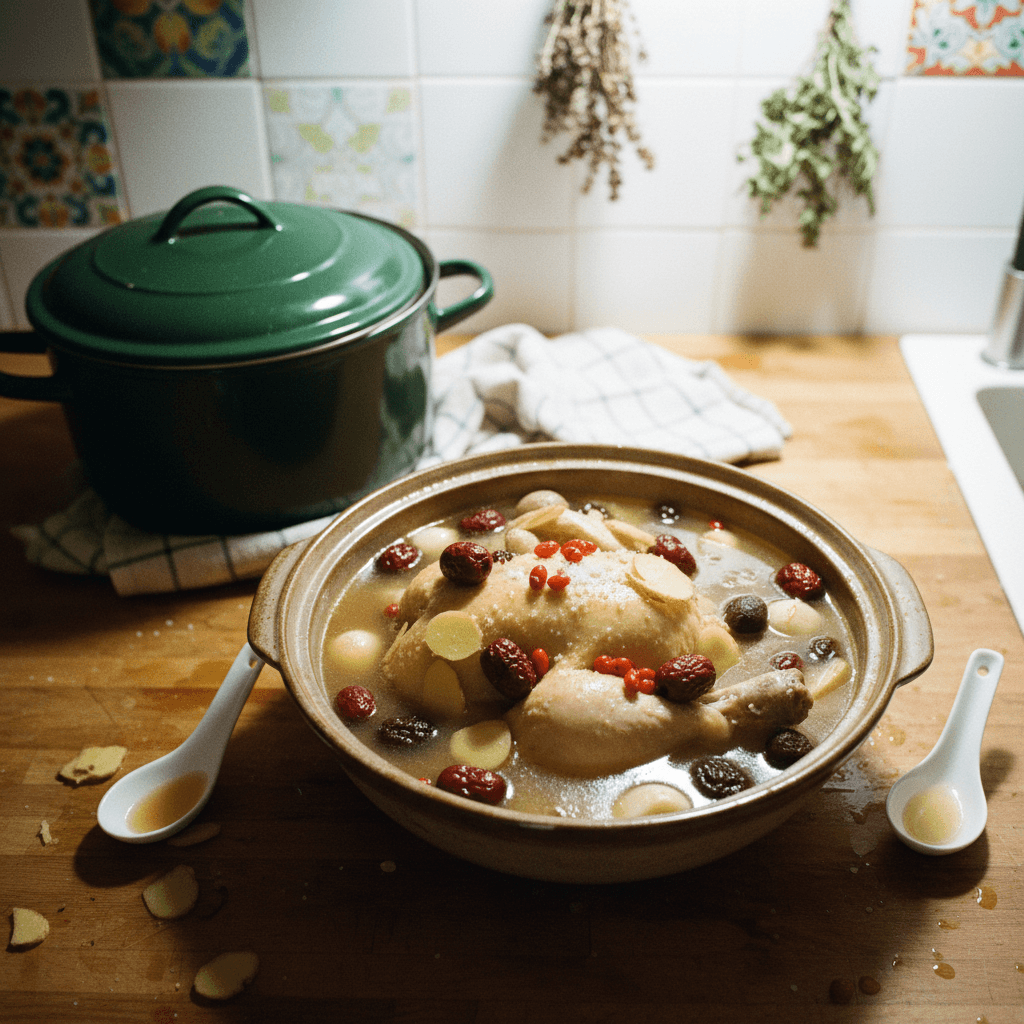 Waterless Chicken Soup