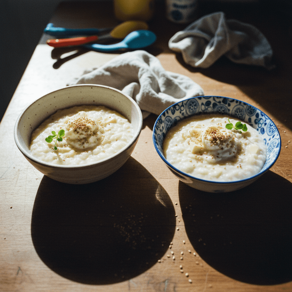 Miso White Chocolate Rice Pudding
