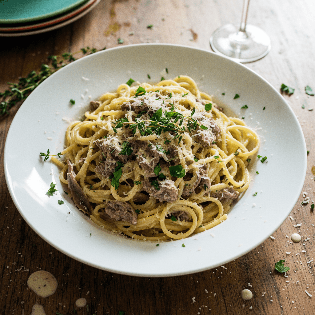Creamy Soy Milk Ragu Pasta