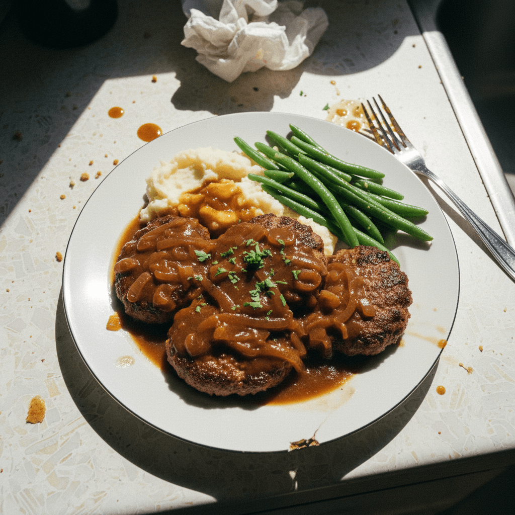 Hamburger Steak with Onion Gravy