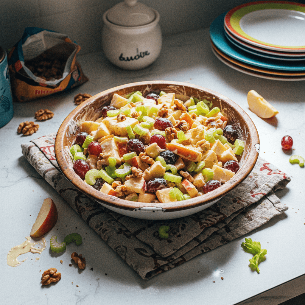 Waldorf Salad with Apple and Celery