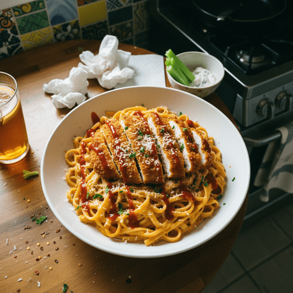 Creamy Buffalo Chicken Alfredo