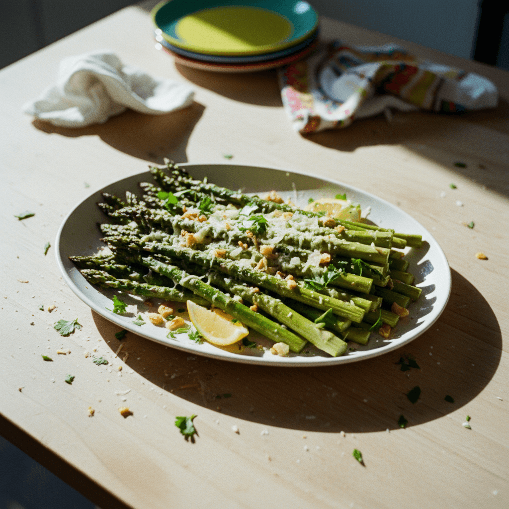 Garlic Parmesan Roasted Asparagus