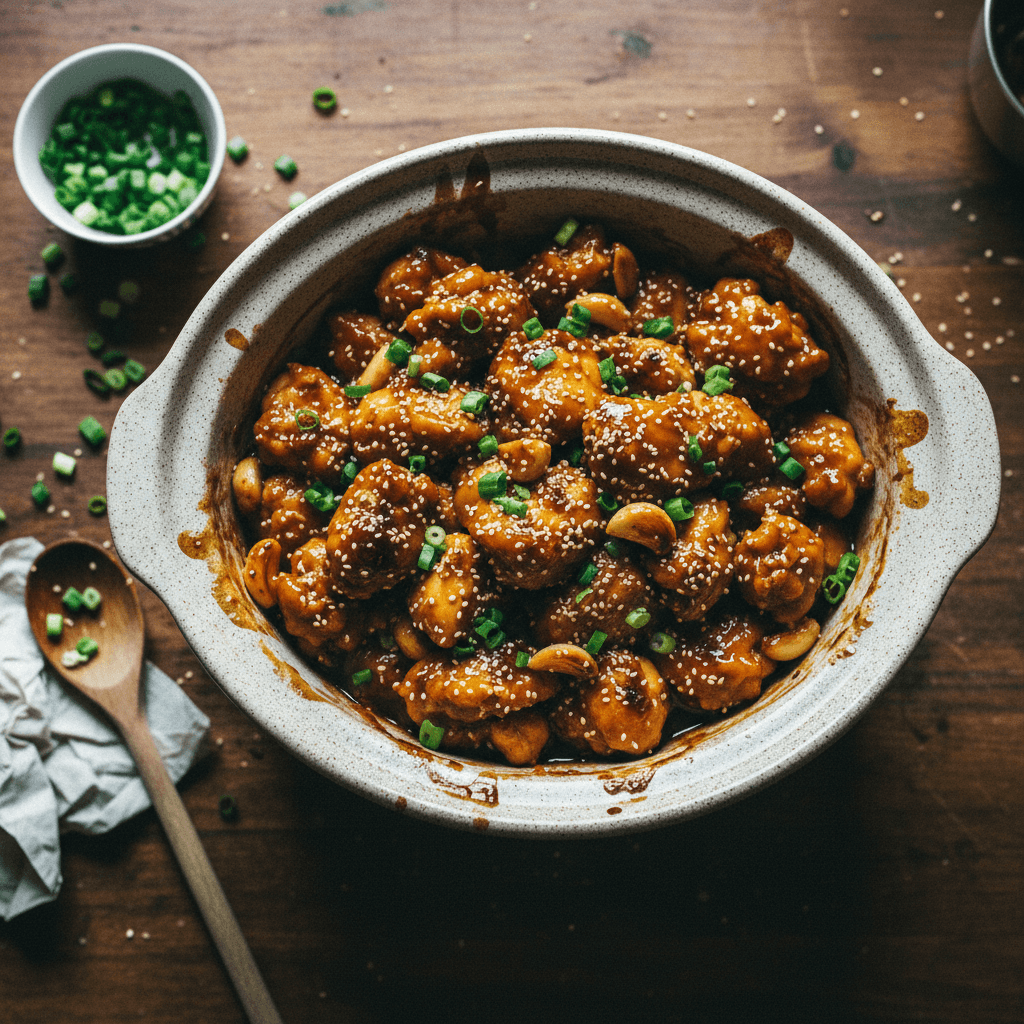 Crockpot Sticky Honey Garlic Chicken