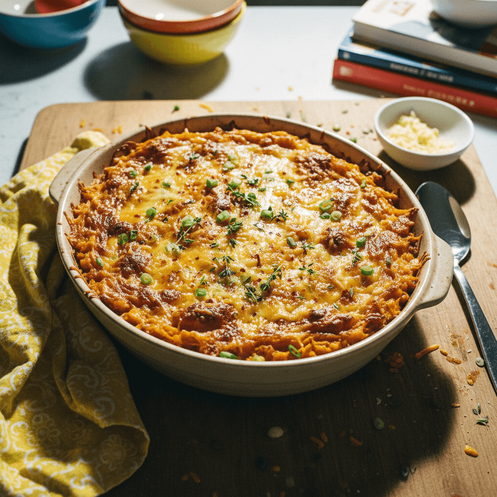 Cheesy Sweet Potato Shepherd's Pie