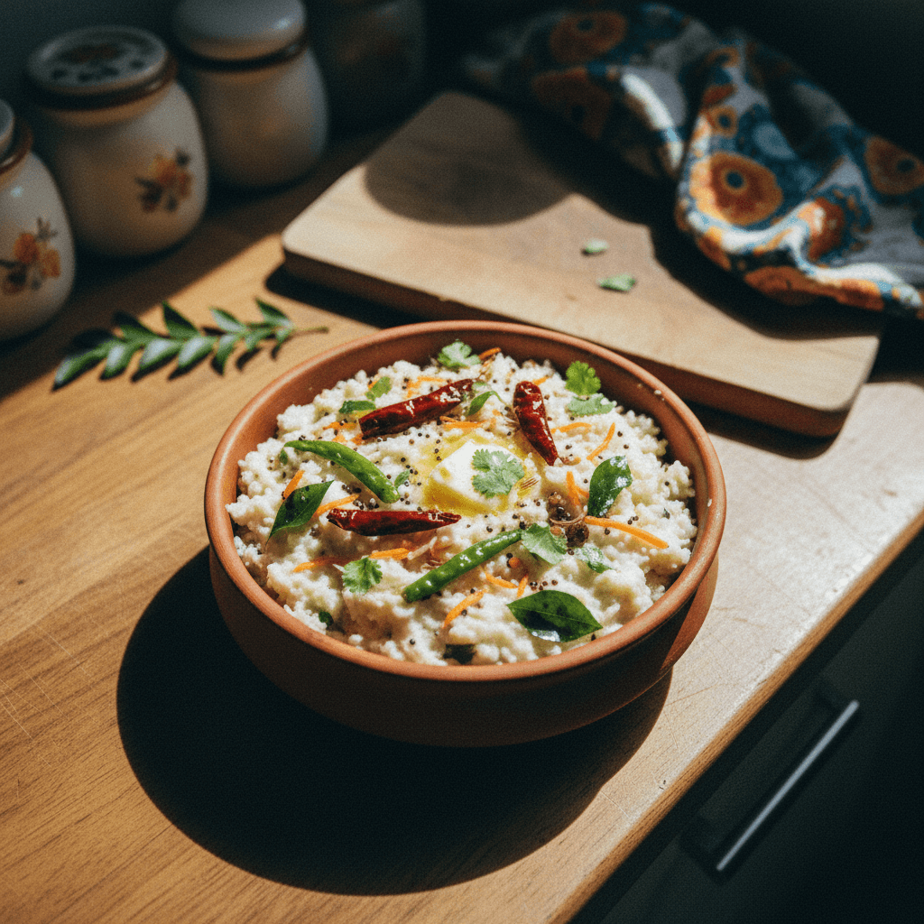 Temple Style Curd Rice (Thayir Sadam)
