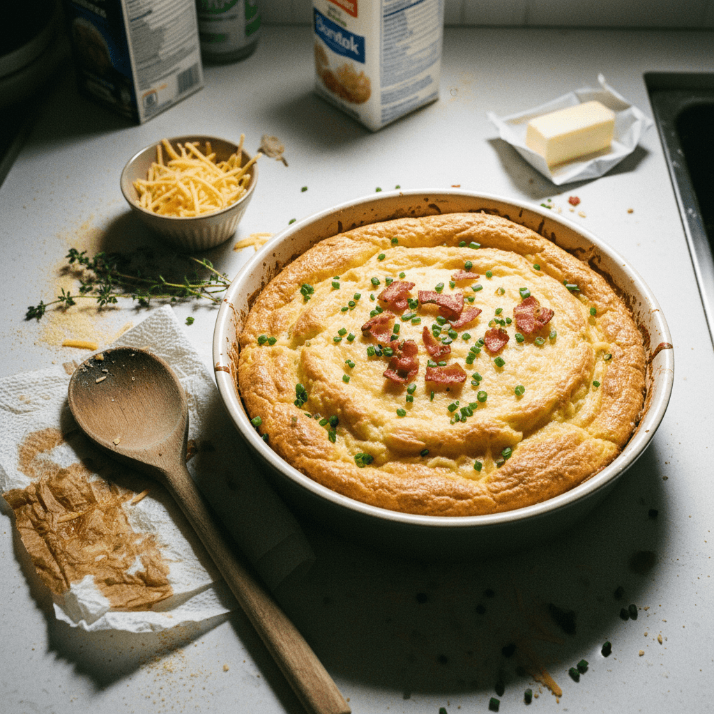 Spoon Bread (or Cornbread Soufflé Casserole)