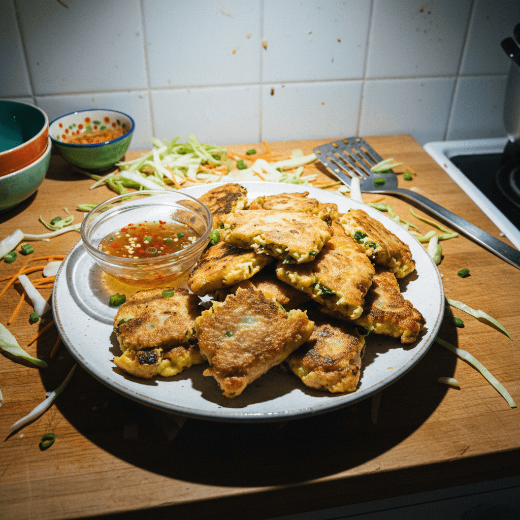 Smashed Egg Roll Dumplings