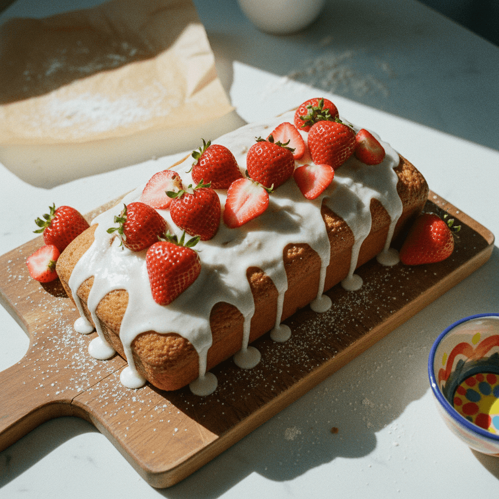 Strawberry Pound Cake