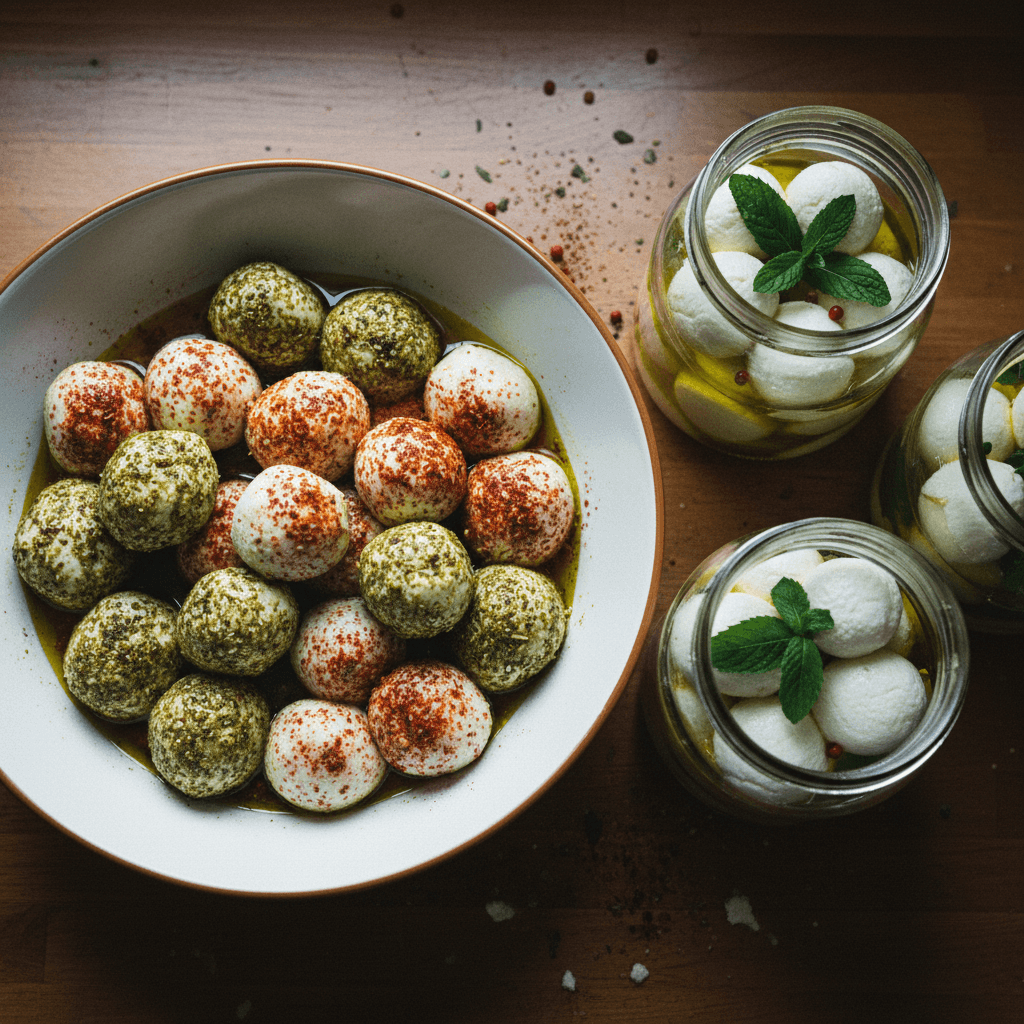 Homemade Labneh Balls