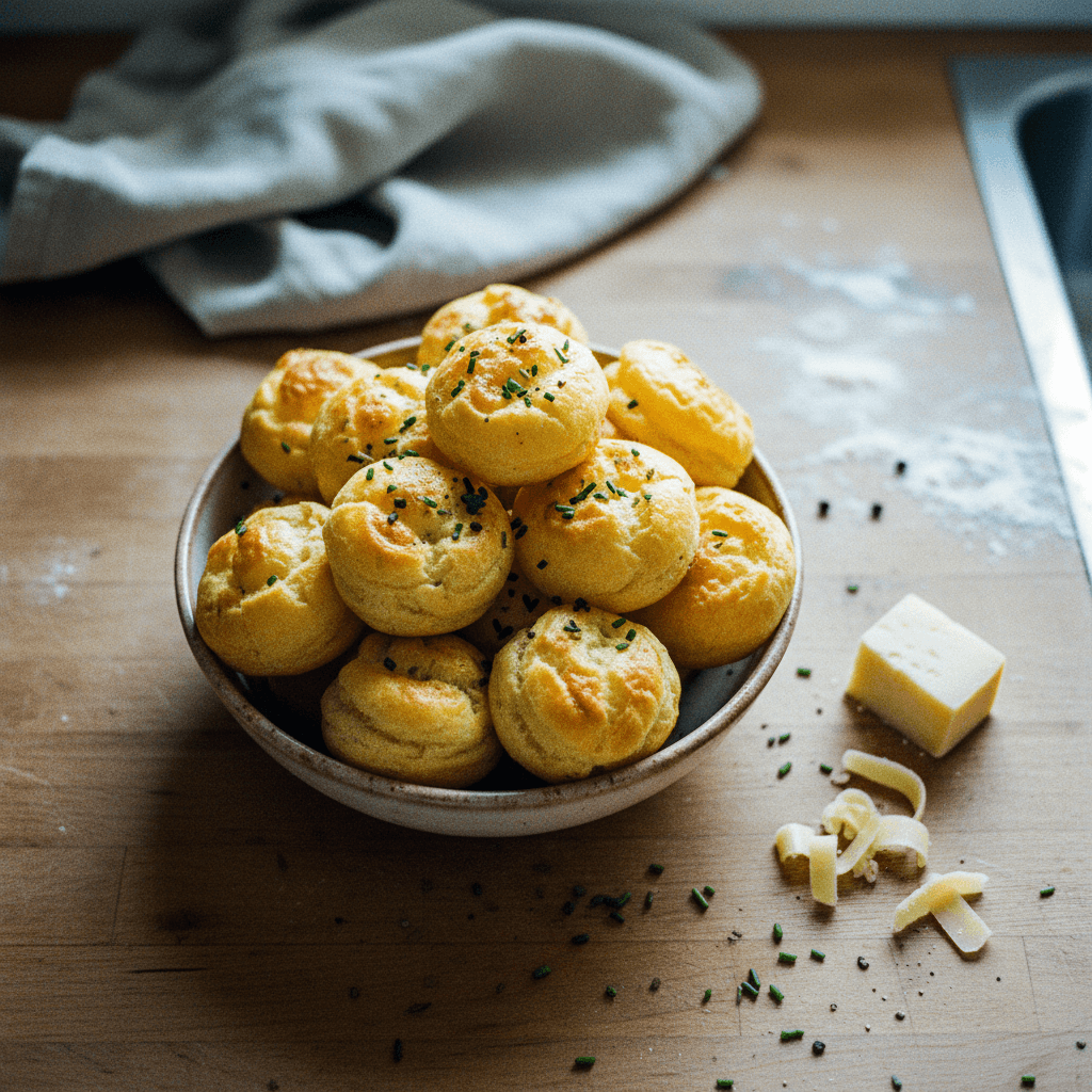 Gougères with Gruyère Cheese