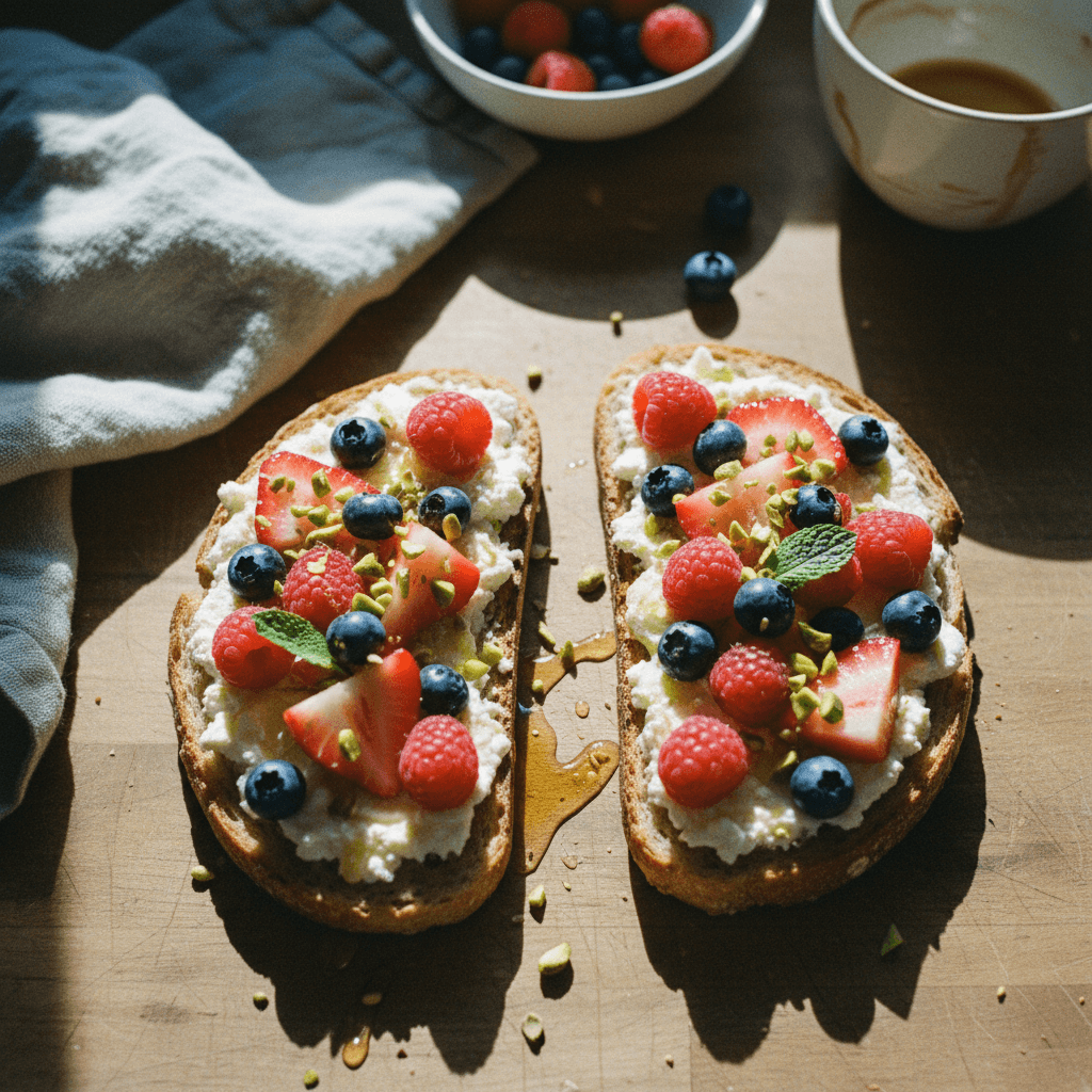 Ricotta Toast with Berries