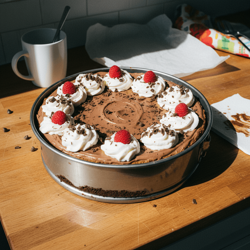 Brownie Bottom Chocolate Cheesecake