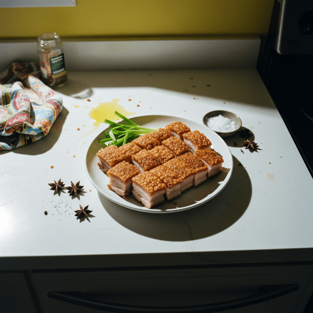 Air Fryer Cantonese Crispy Pork Belly (Siu Yuk 燒肉)