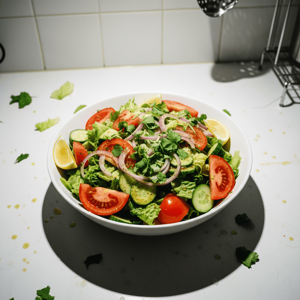 Tangy Lettuce Tomato Salad